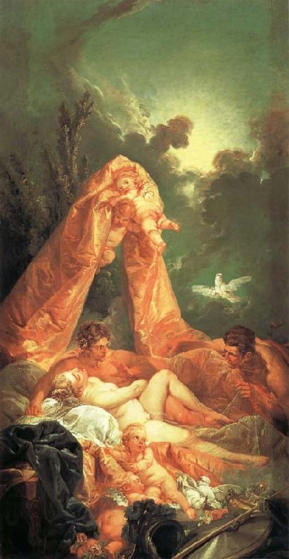 Francois Boucher Mars and Venus Surprised by Vulcan Germany oil painting art